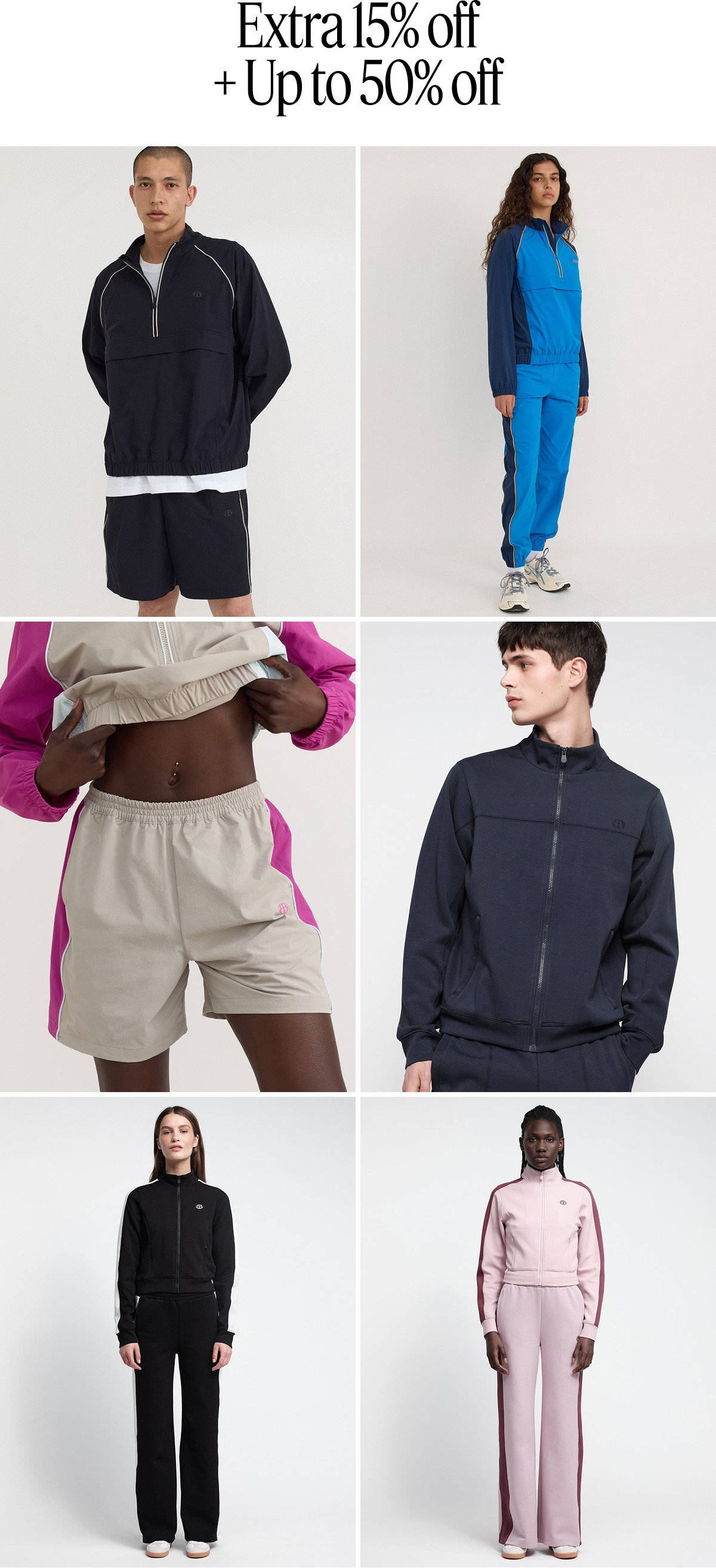 Extra 15% off up to 50% off