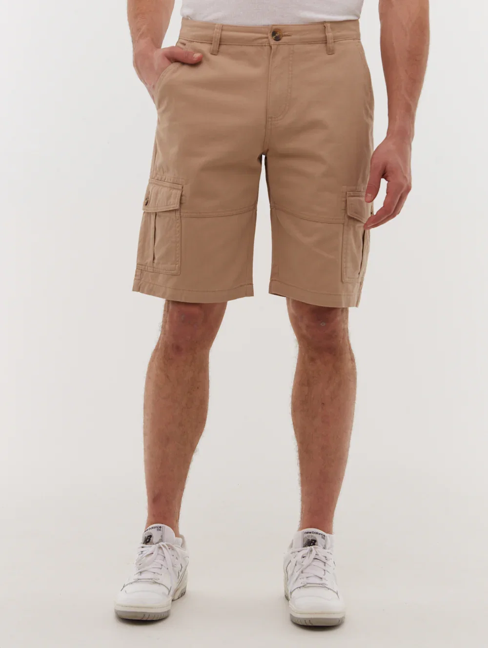 Image of Alatro Cargo Shorts - Beige