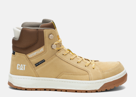 CAT Footwear - Men's Streamline Court  Mid Composite Toe  Work Shoe - Taffy colorway.