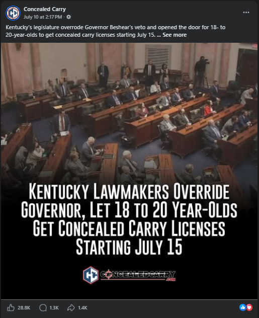 ConcealedCarry.com Facebook post 1