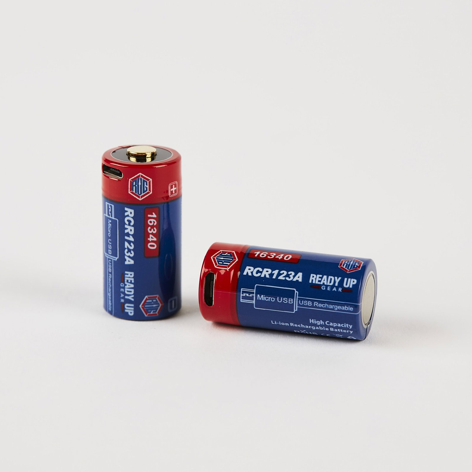 16340 CR123a USB Rechargeable Batteries
