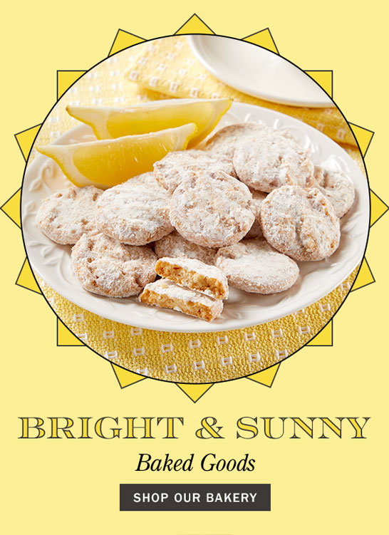 Bright & Sunny Baked Goods. Shop Our Bakery. Lemon Cooler Cookies, 8 Ounce Box