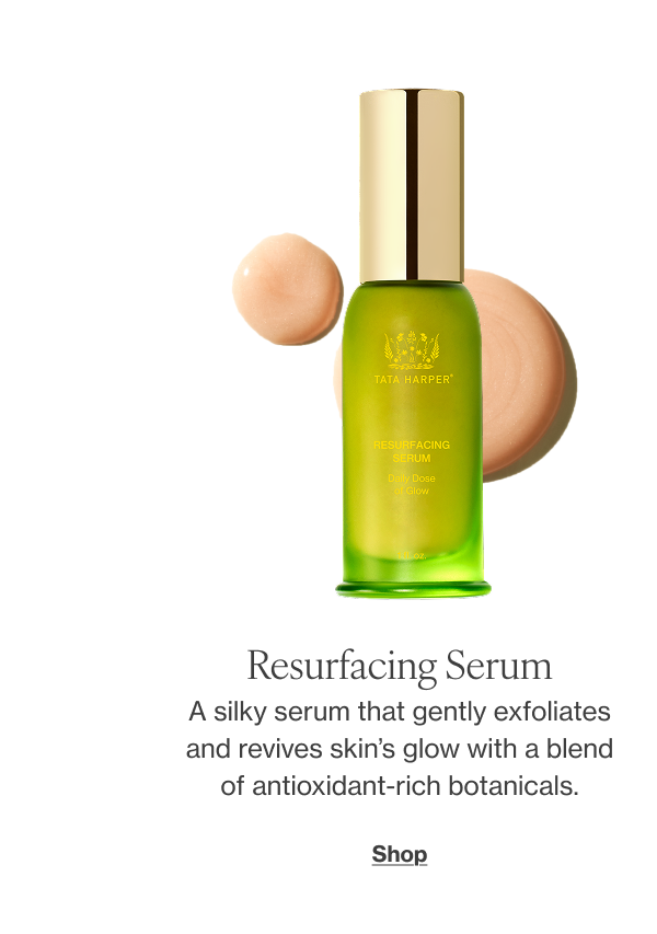 A silky serum that gently exfoliates and revives skin’s glow with a blend of antioxidant-rich botanicals.  