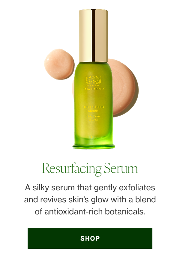 A silky serum that gently exfoliates and revives skin’s glow with a blend of antioxidant-rich botanicals.  