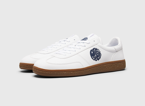 White ramblas trainers