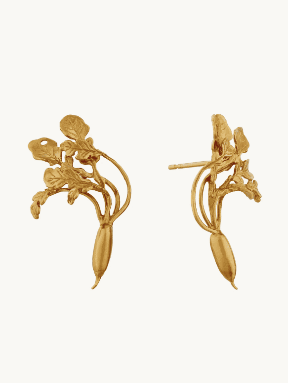 French Radish Stud Earrings