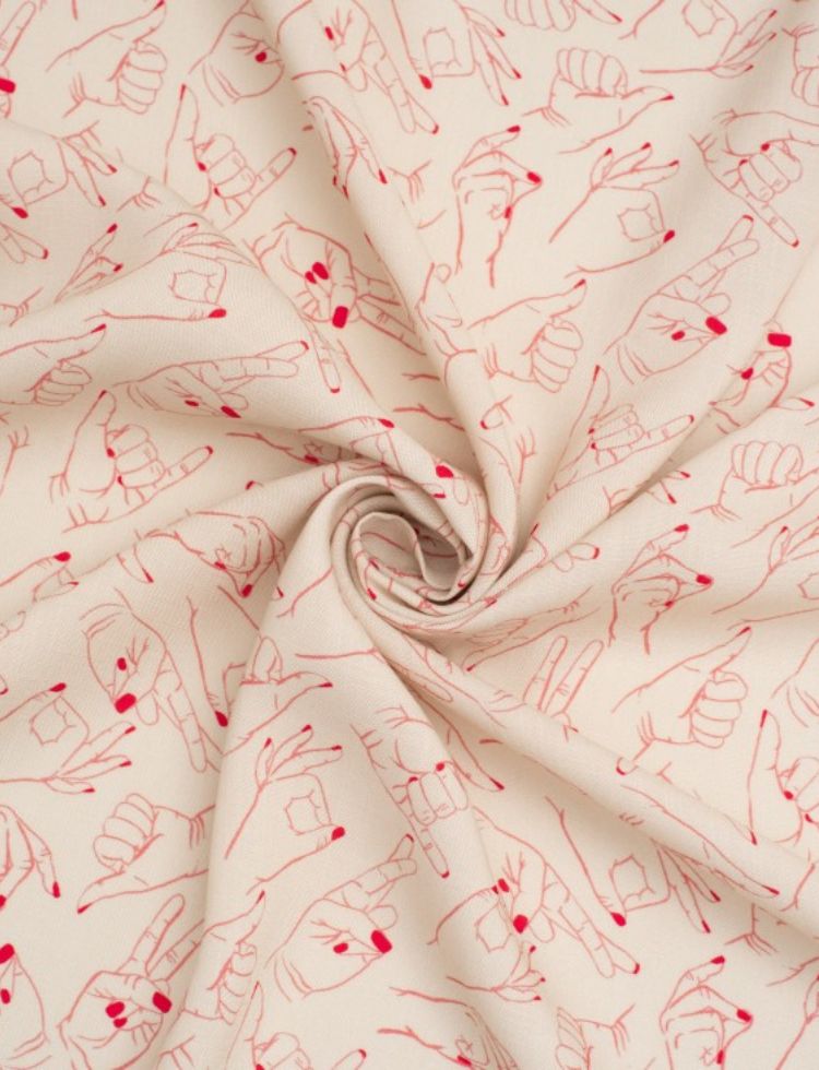 Minerva Exclusive Chatty Hands EcoVero Viscose Linen Look POD Fabric Shake
