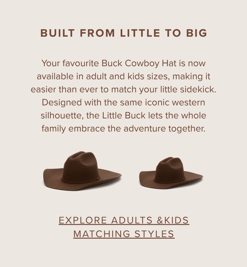 Little Buck Brown Cowboy Hat 