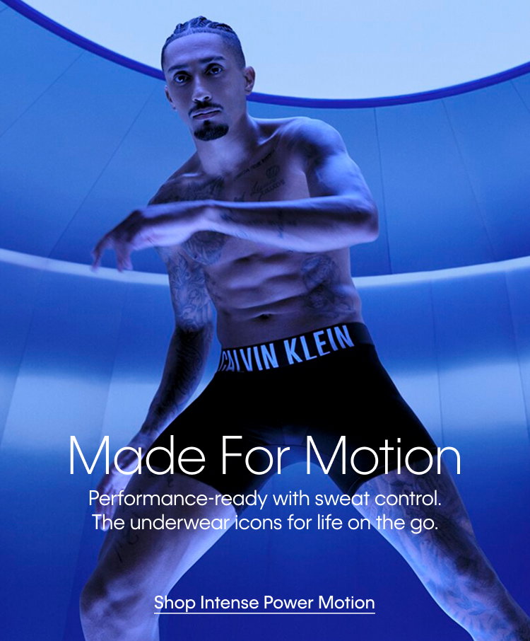 Made For Motion | Performance-ready with sweat control. The underwear icons for life on the go. | Shop Intense Power Motion