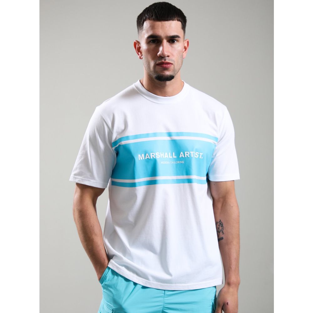 Image of Marshall Artist White Brent Logo T-Shirt