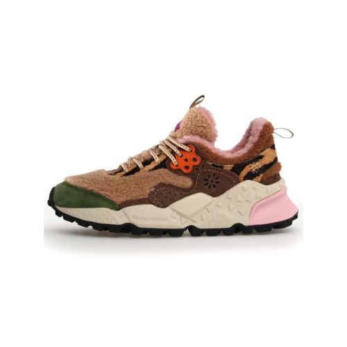 Image of Flower Mountain Womens Khaki Beige Multi Kotetsu Trainer