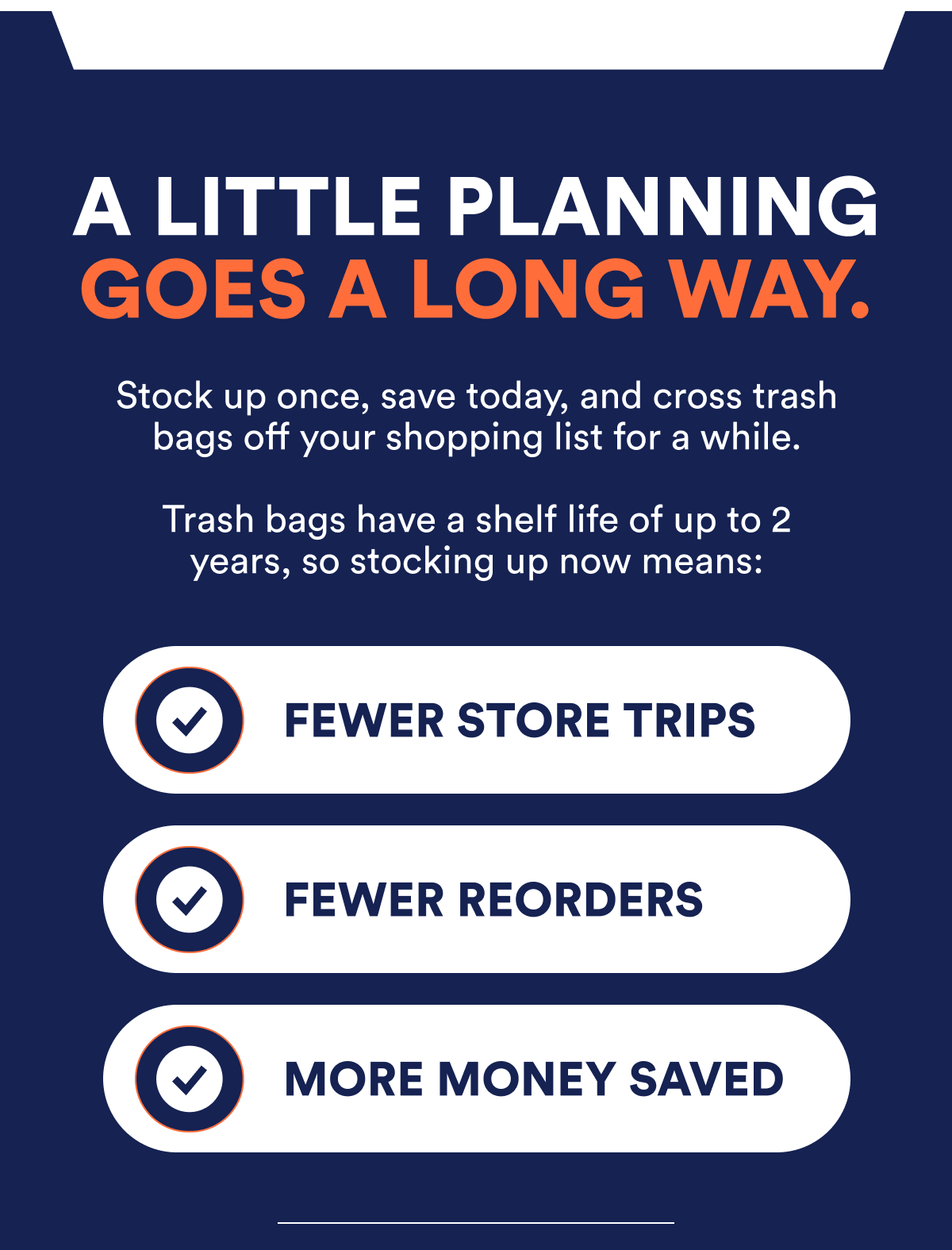 Stock up once, save today, and cross trash bags off your shopping list for a while.