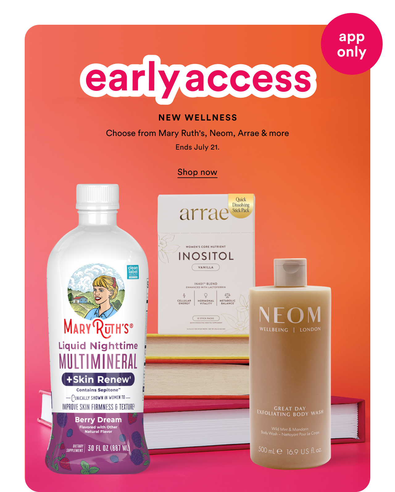App only | Early access | New Wellness