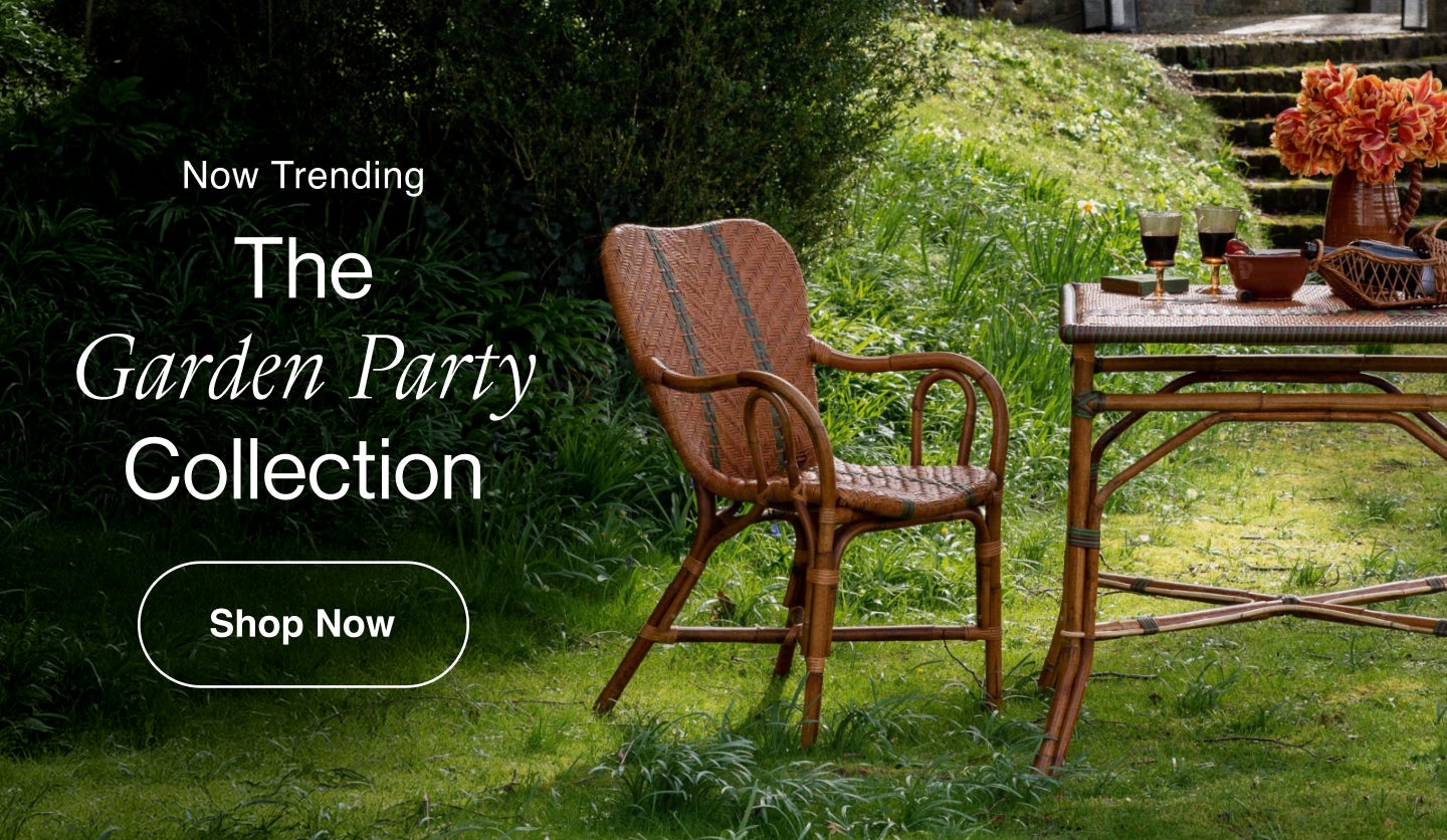 The Garden Party Collection The party moves outdoors this season. Discover patio seating, rustic jardinieres, collectible tableware and other charming finds for summer entertaining. Shop Now