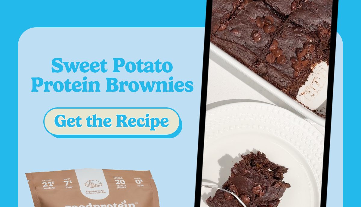 Sweet Potato Protein Brownies 