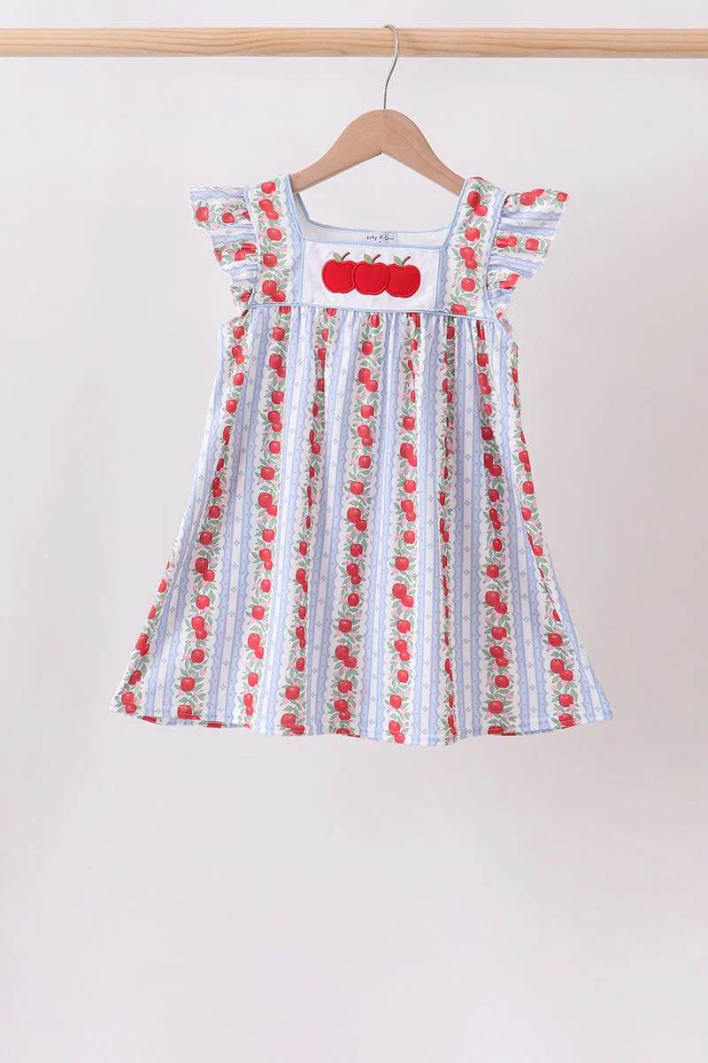 Image of Red Apple Applique Dress