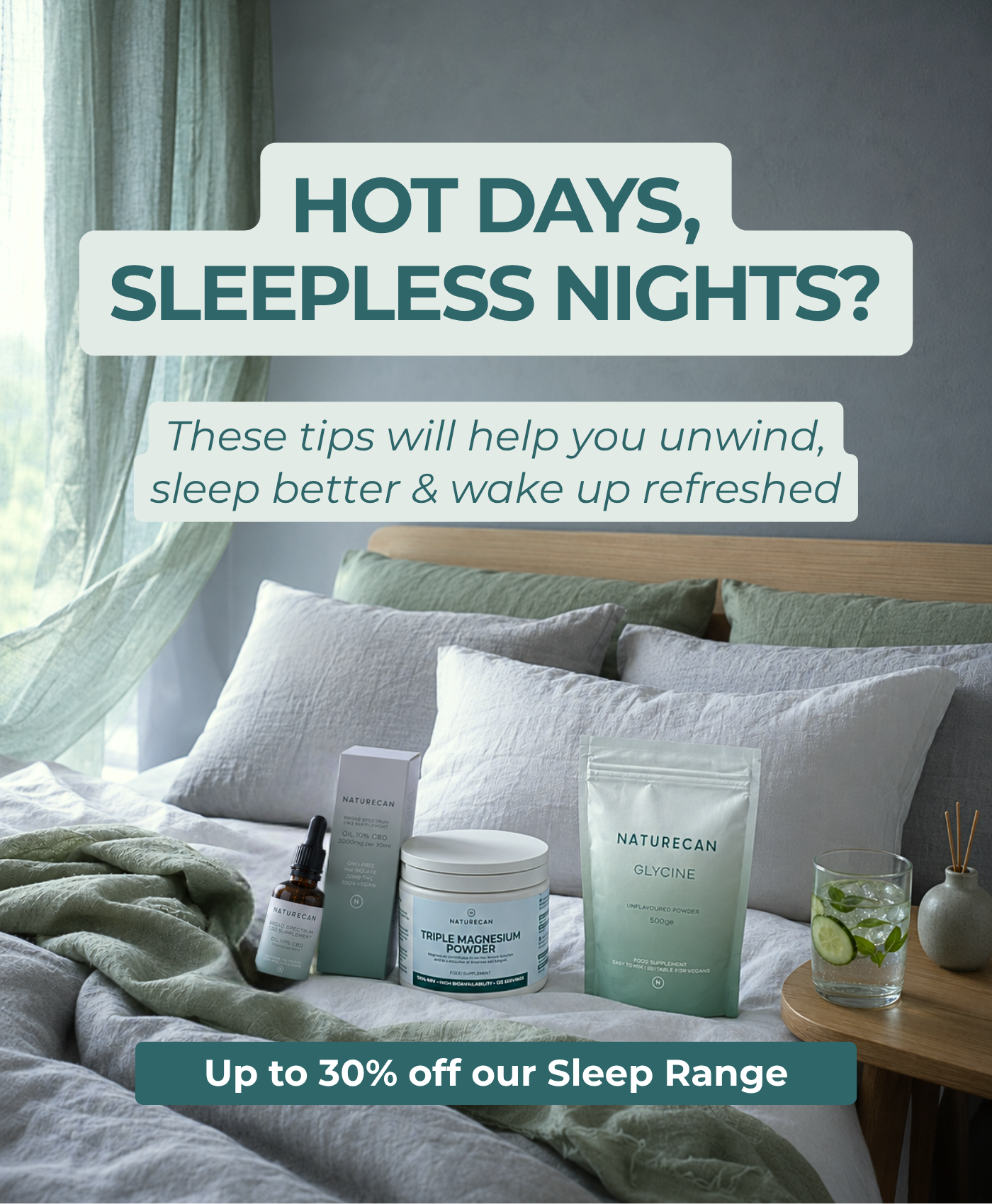 Hot day, sleepless nights? Tips to help you sleep better
