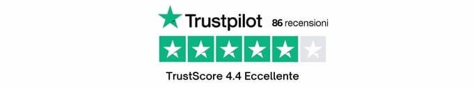 Trustpilot 4,4 su 5 con 86 recensioni