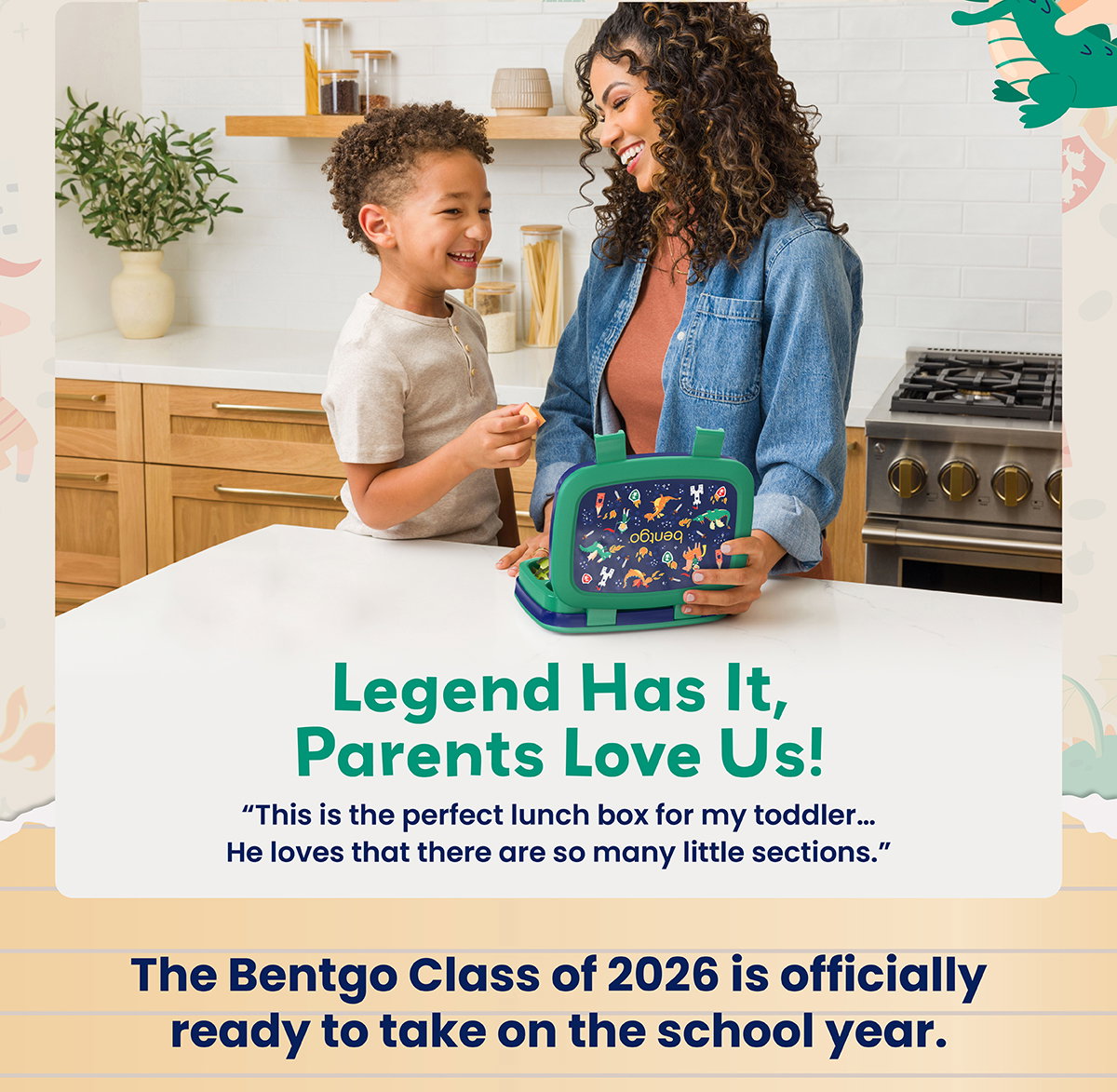 Legend Has It, Parents Love Us! - "This Is The Perfect Lunch Box For My Toddler... He Loves That There Are So Many Little Sections." | The Bentgo Class of 2026 Is Officially Ready To Take On The School Year.