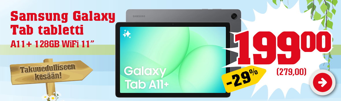 Samsung Galaxy Tab A11+ 128GB WiFi 11" tabletti