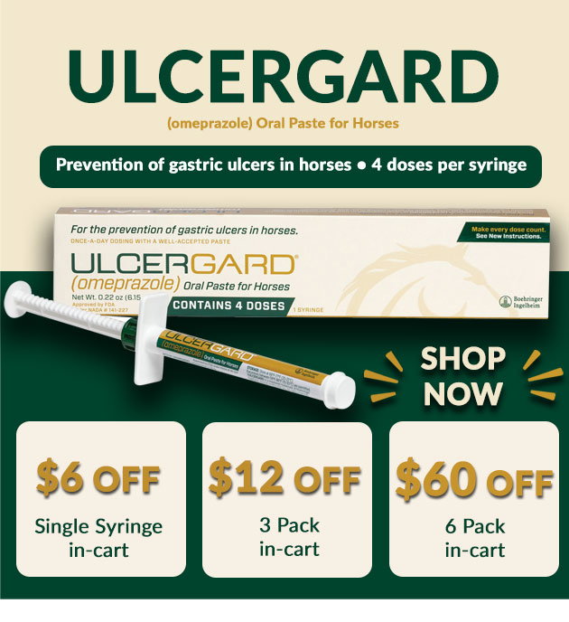 Ulcergard paste $6 off single, $12 off 3 pack, $60 off 6 pack