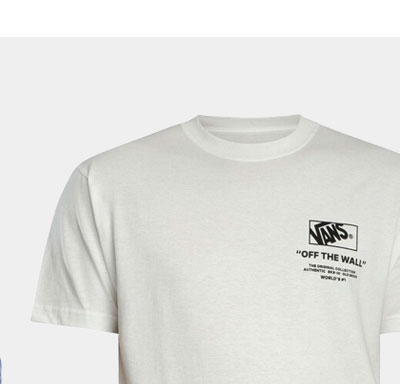 Vans Stacked Back Graphic T-Shirt - White
