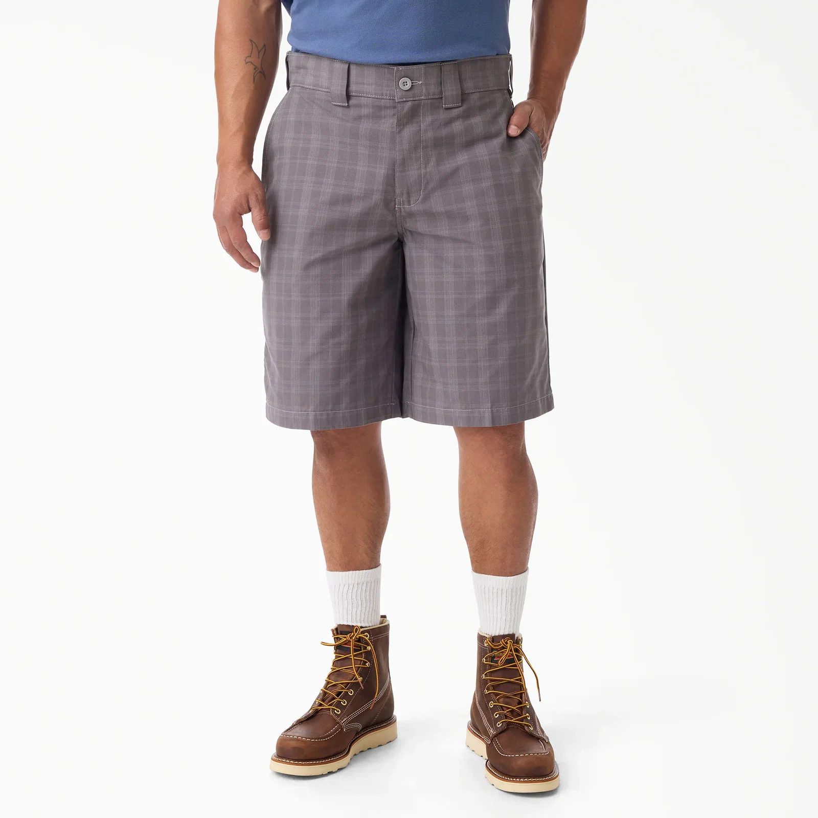 Image of Plaid Work Shorts, 11
