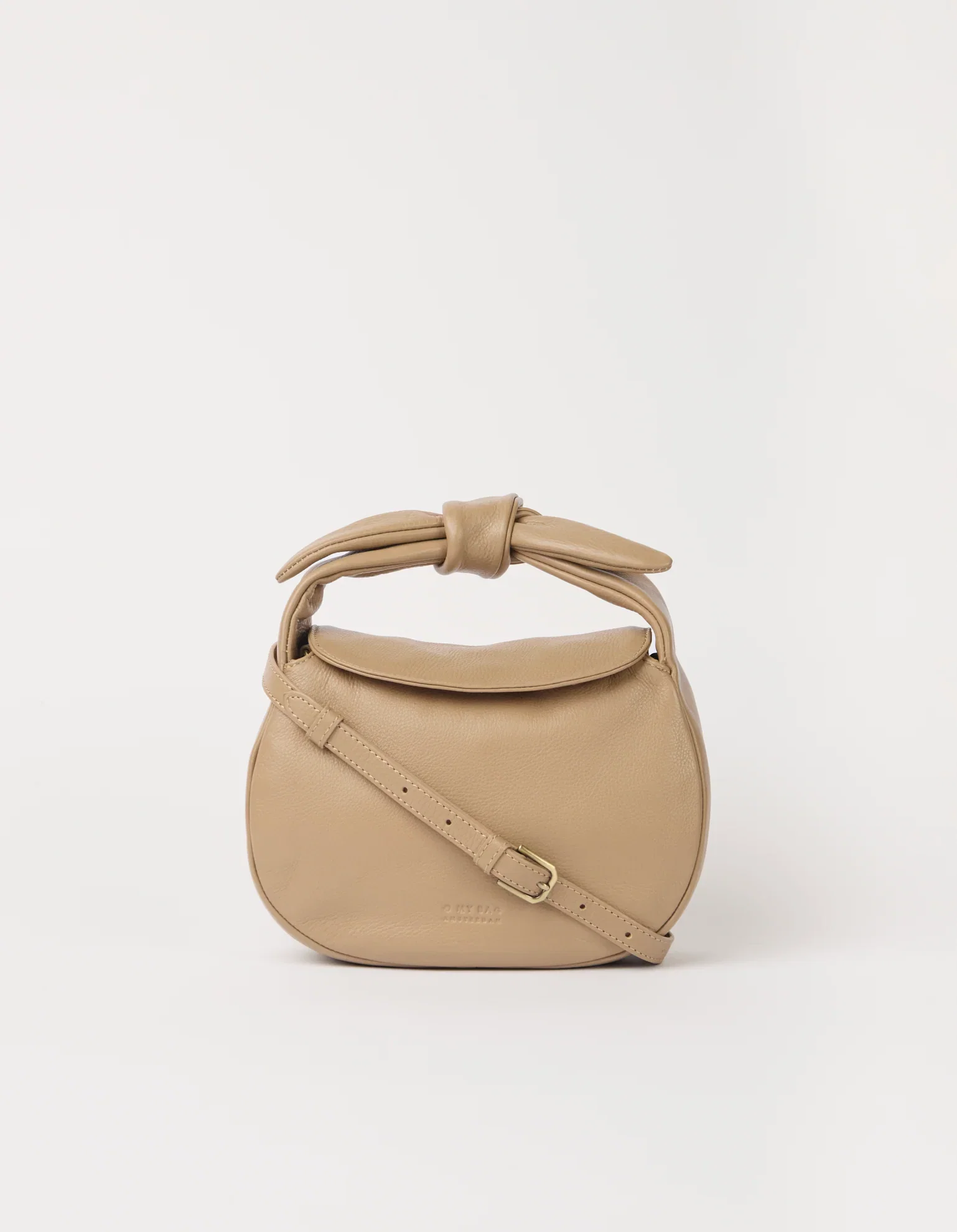 Image of Coco Croissant - Dark Sand Soft Grain Leather