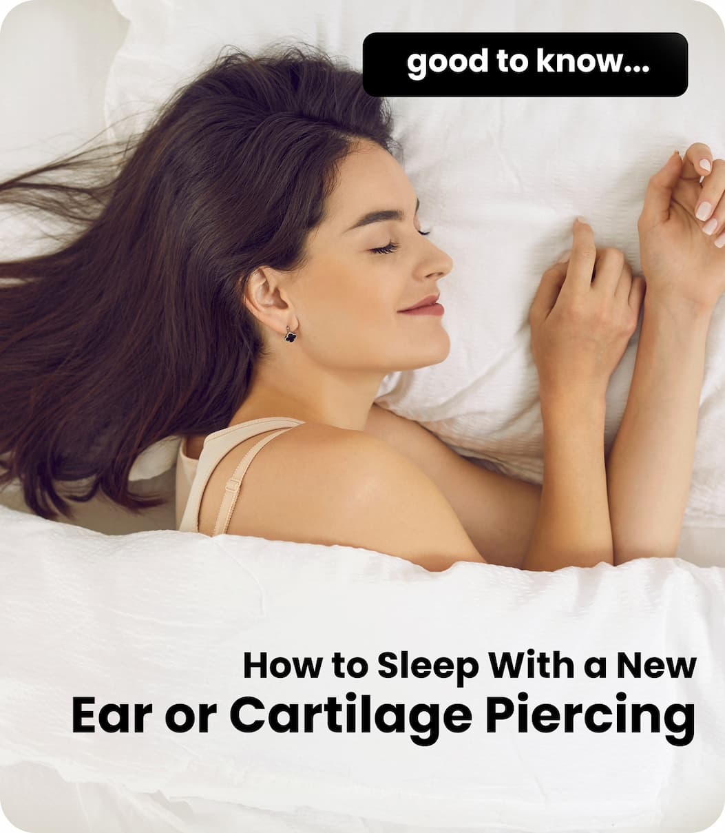 How to sleep with a new ear or cartilage piercing