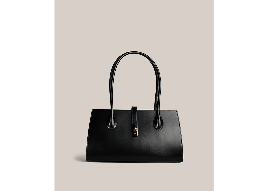 Darcy Structured Leather Shoulder Bag