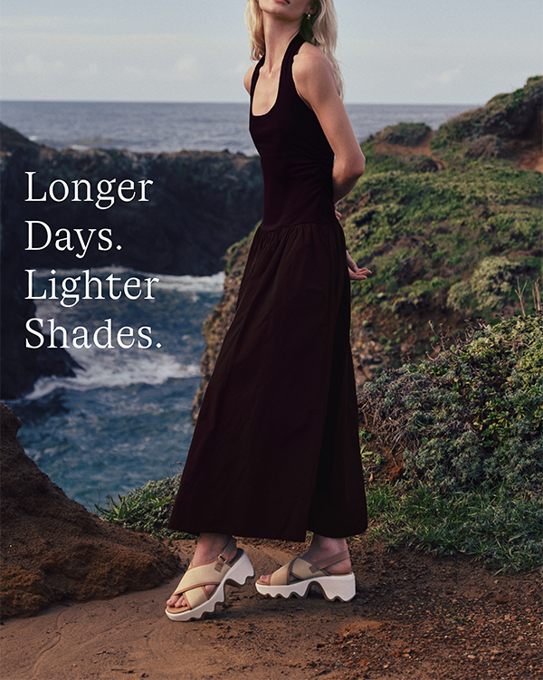 Kinetic™ Aura Slingback TXT Women's Sandal in Honest Beige & Gum 16 photographed on a model but the water