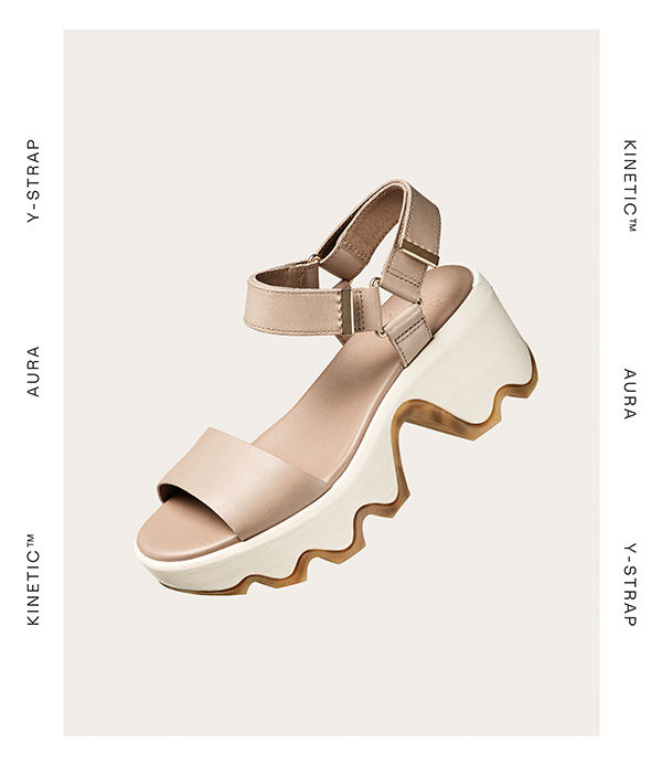 Kinetic™ Aura Y-Strap Women's Sandal in Honest Beige & Bleached Ceramic