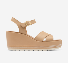 Sunpeak™ Wedge Ankle Strap Women's Sandal in Honest Beige & Chalk