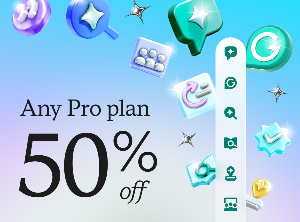 Any Pro plan 50% off