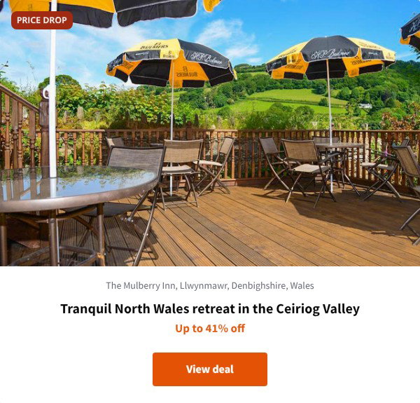 Tranquil North Wales retreat in the Ceiriog Valley