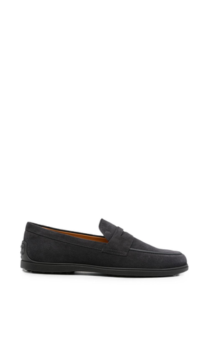 Suede leather loafers