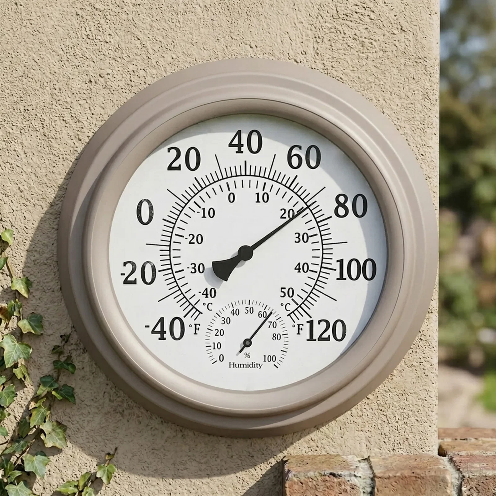 Image of Outdoor Wall Thermometer and Hygrometer