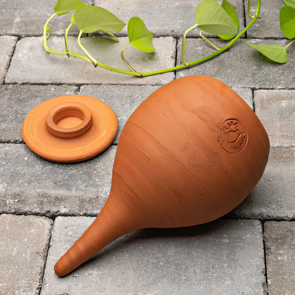 Image of Medium Teardrop-Shaped Terracotta Container Plant Hydrator