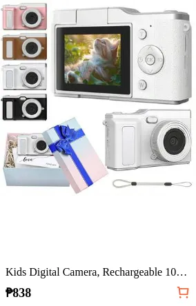 Kids Digital Camera, Rechargeable 1080P Instant Camera, Suitable For Children And Teenagers Beginners, Vlogging, Rechargeable Camera, Photo And Video Recording, Professional Camera, Supports Photo And Video Recording, New Year Gift, Christmas Gift