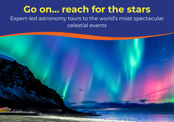 sweeping expanse of the auroral display