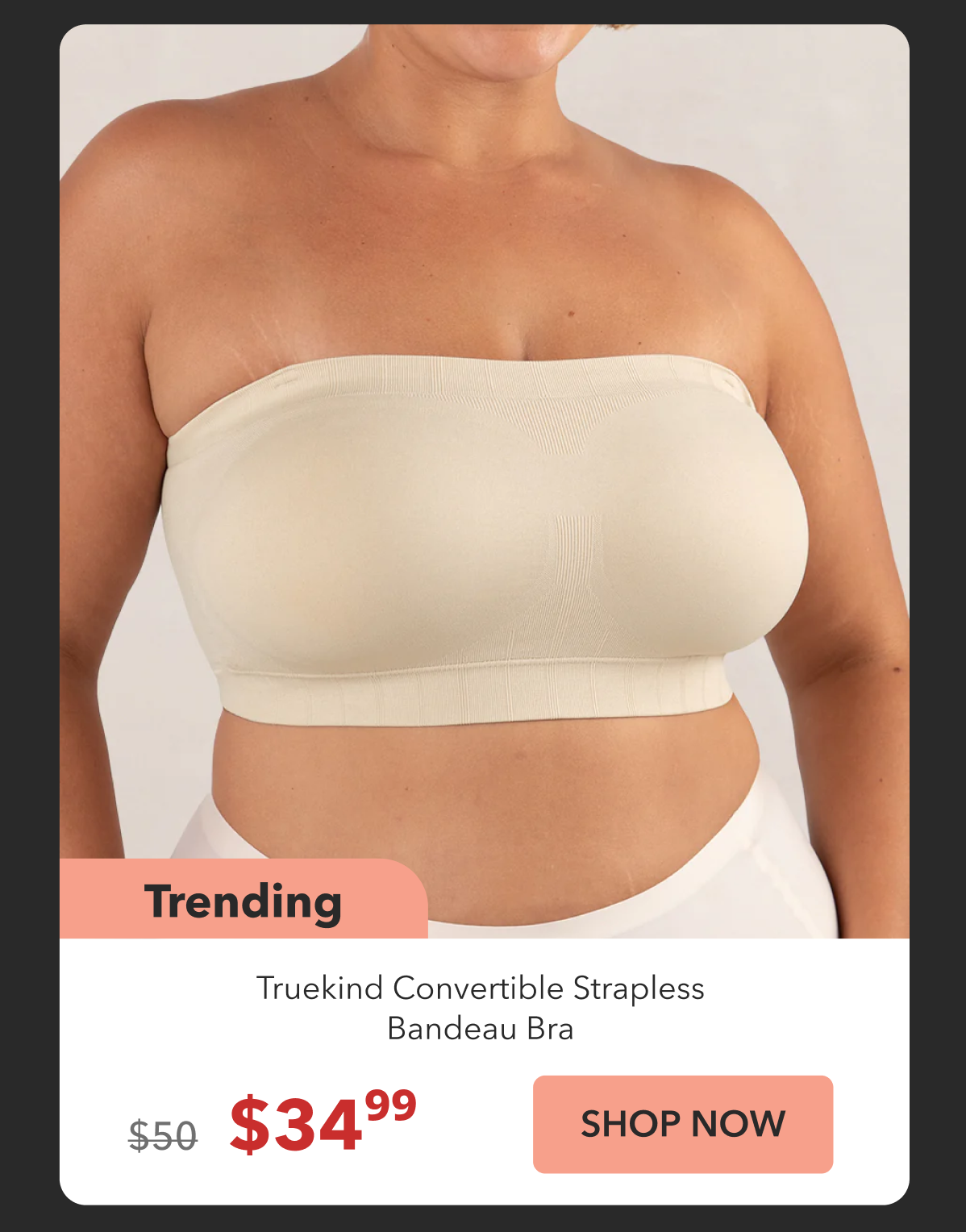 Shop Strapless Bandeau Bra