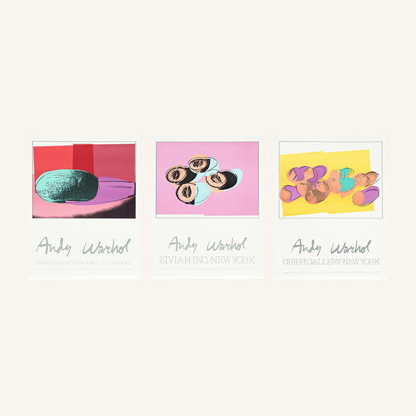 Andy Warhol Space Fruit Exhibition Posters, 1970s