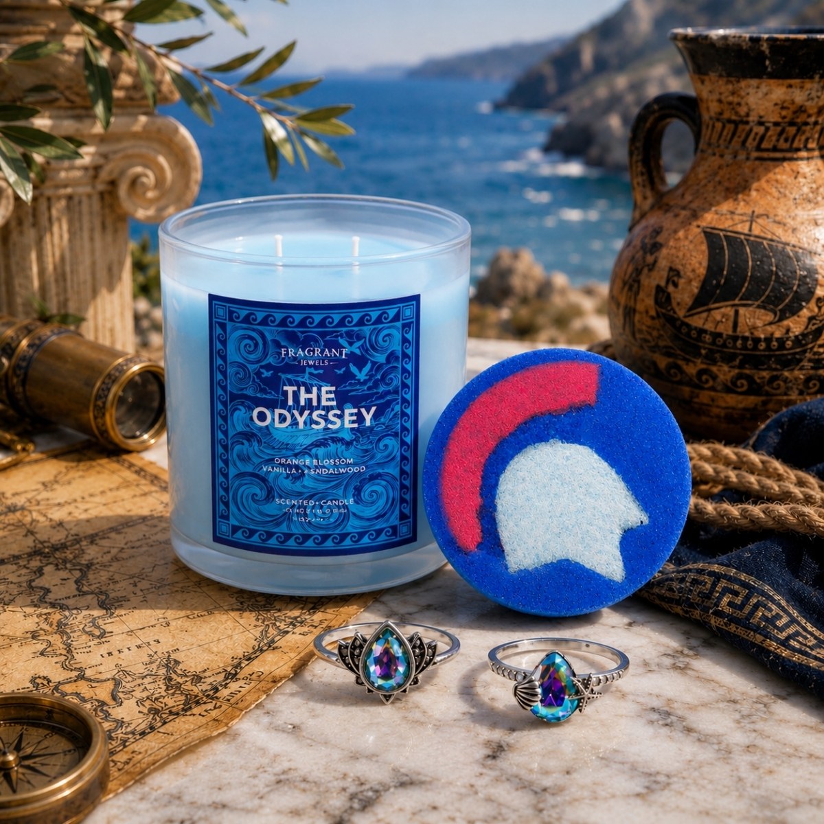 The Odyssey Candle + Bath Bomb