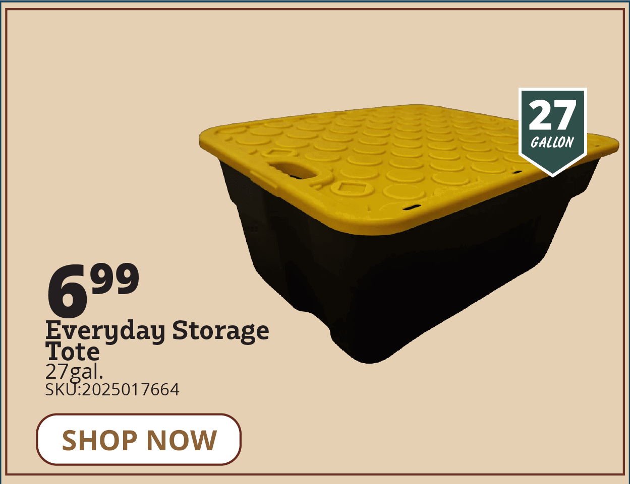 STORAGE TOTE