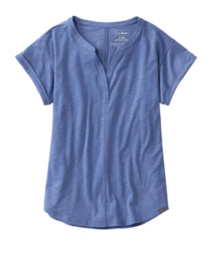 Women's Streamside Tee, Short-Sleeve Splitneck