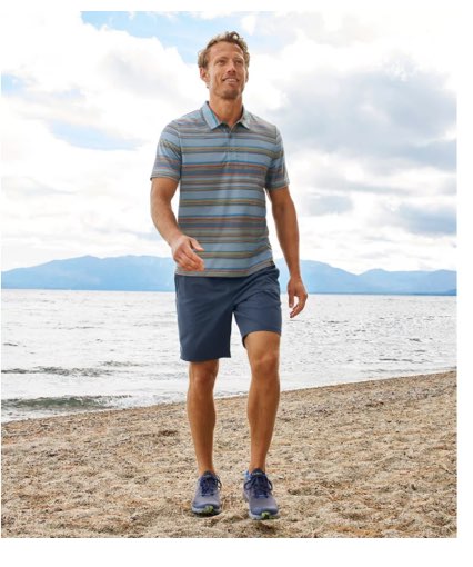 Men's Everyday SunSmart® Polo 2.0, Short-Sleeve Stripe