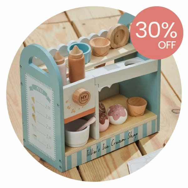 Personalised Table Top Ice Cream Shop Toy FSC®