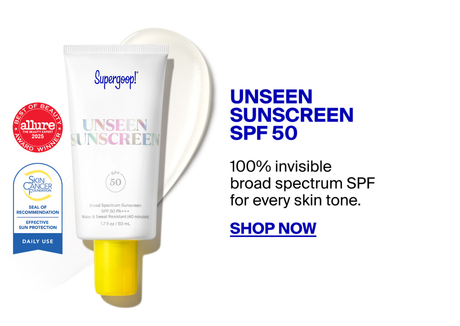 Unseen Sunscreen SPF 50