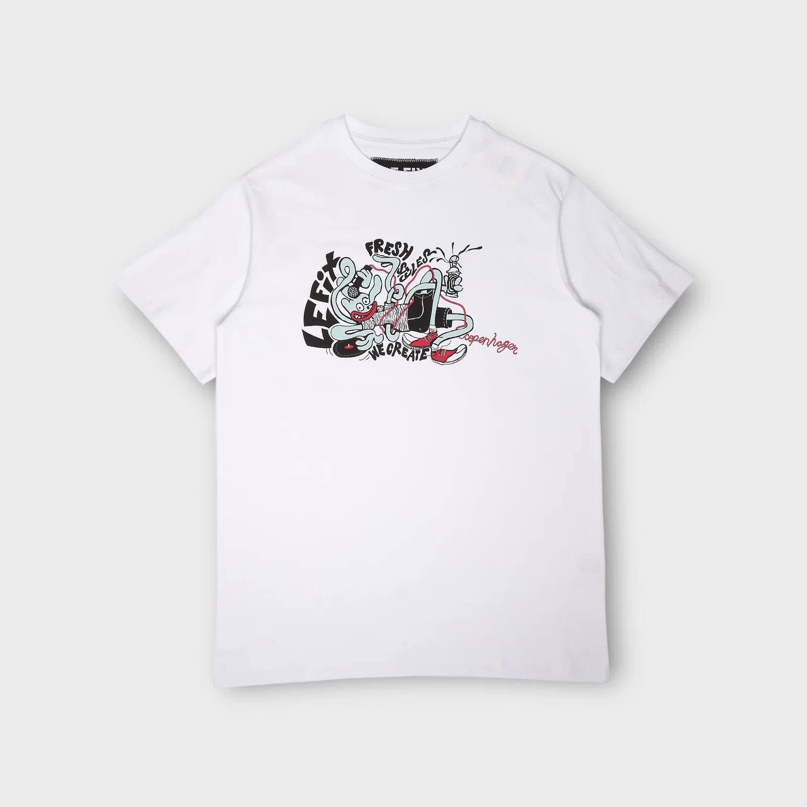 Image of Le Fix Fresh Style T-Shirt I Hvid