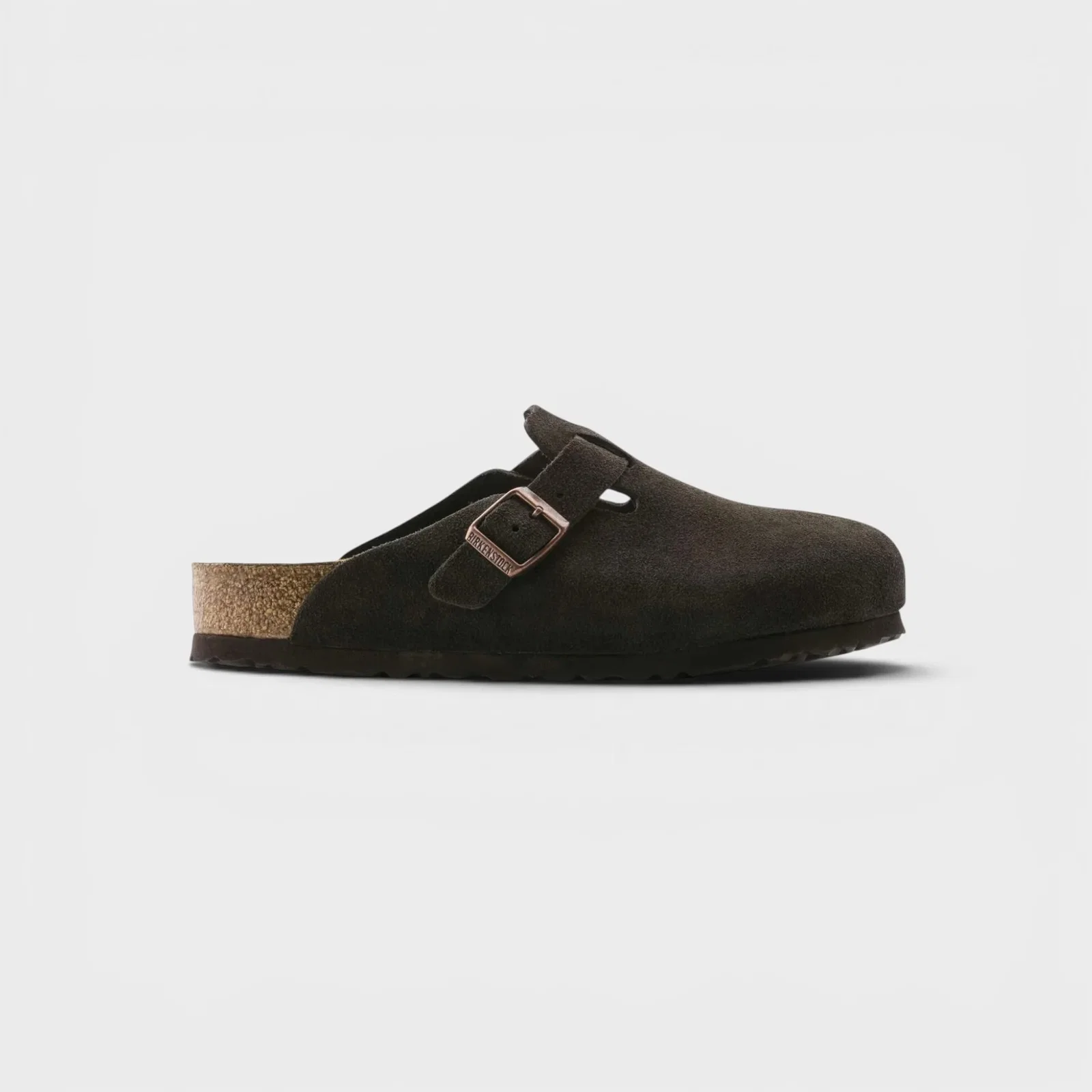 Image of Birkenstock Boston Suede Leather I Mocca